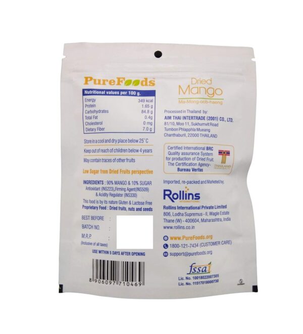 PureFoods Dried Mango - Image 2