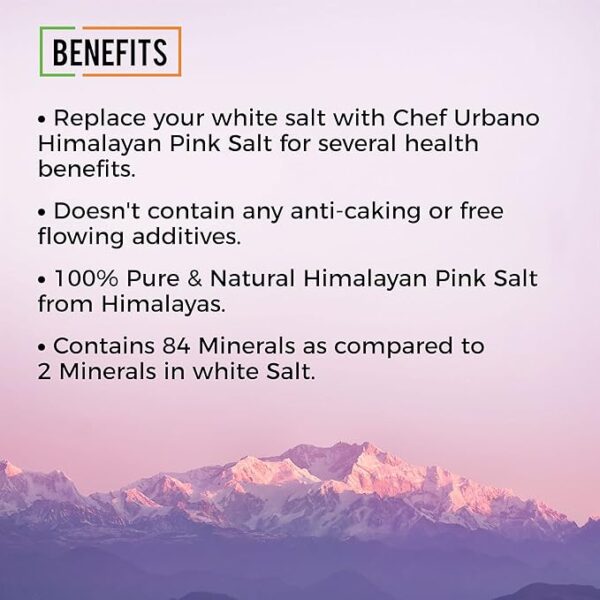 Chef Urbano Himalayan Pink Salt 1KG - Image 5