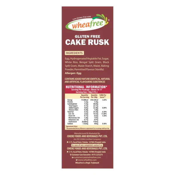 Wheafree  Cake Rusk - Image 2