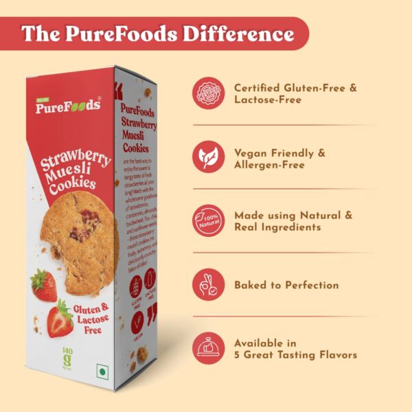 PureFoods Strawberry Muesli Cookies - Image 4