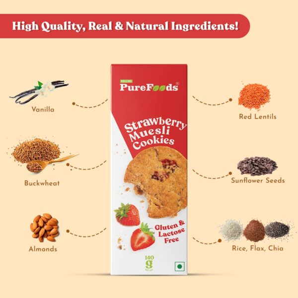 PureFoods Strawberry Muesli Cookies - Image 5