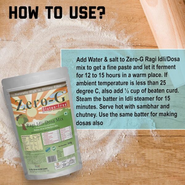 ZERO-G Ragi Idli/Dosa Mix - Image 2