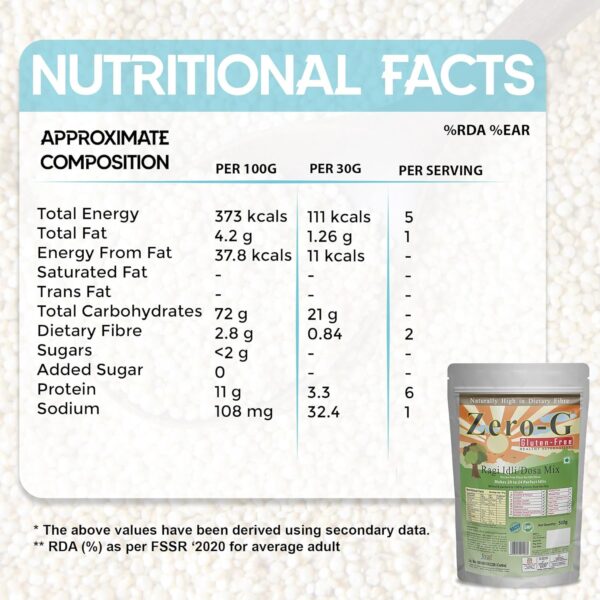 ZERO-G Ragi Idli/Dosa Mix - Image 3