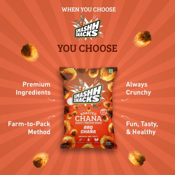 Smashh Snacks Roasted BBQ Channa - Image 4
