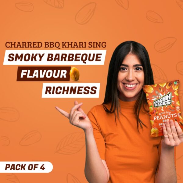 Smashh Snacks Roasted BBQ Peanuts - Image 2