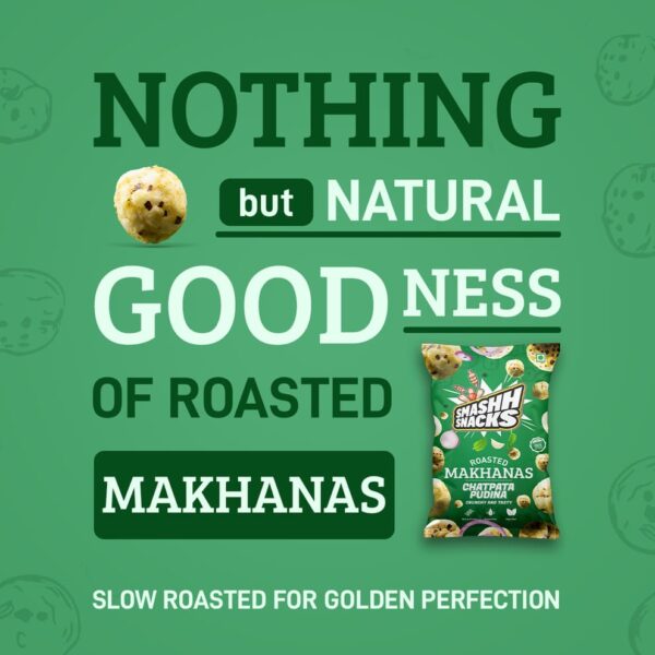 Smashh Snacks Roasted Chatpata Pudina Makhana - Image 2