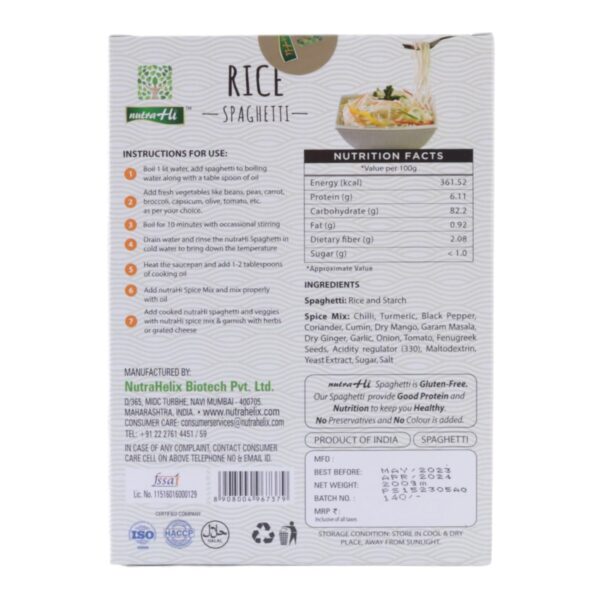 NutraHi   Rice Spaghetti - Image 2