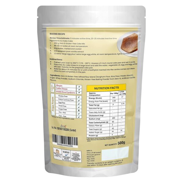ZERO-G Vanilla Cake Mix - Image 2