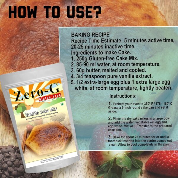 ZERO-G Vanilla Cake Mix - Image 3