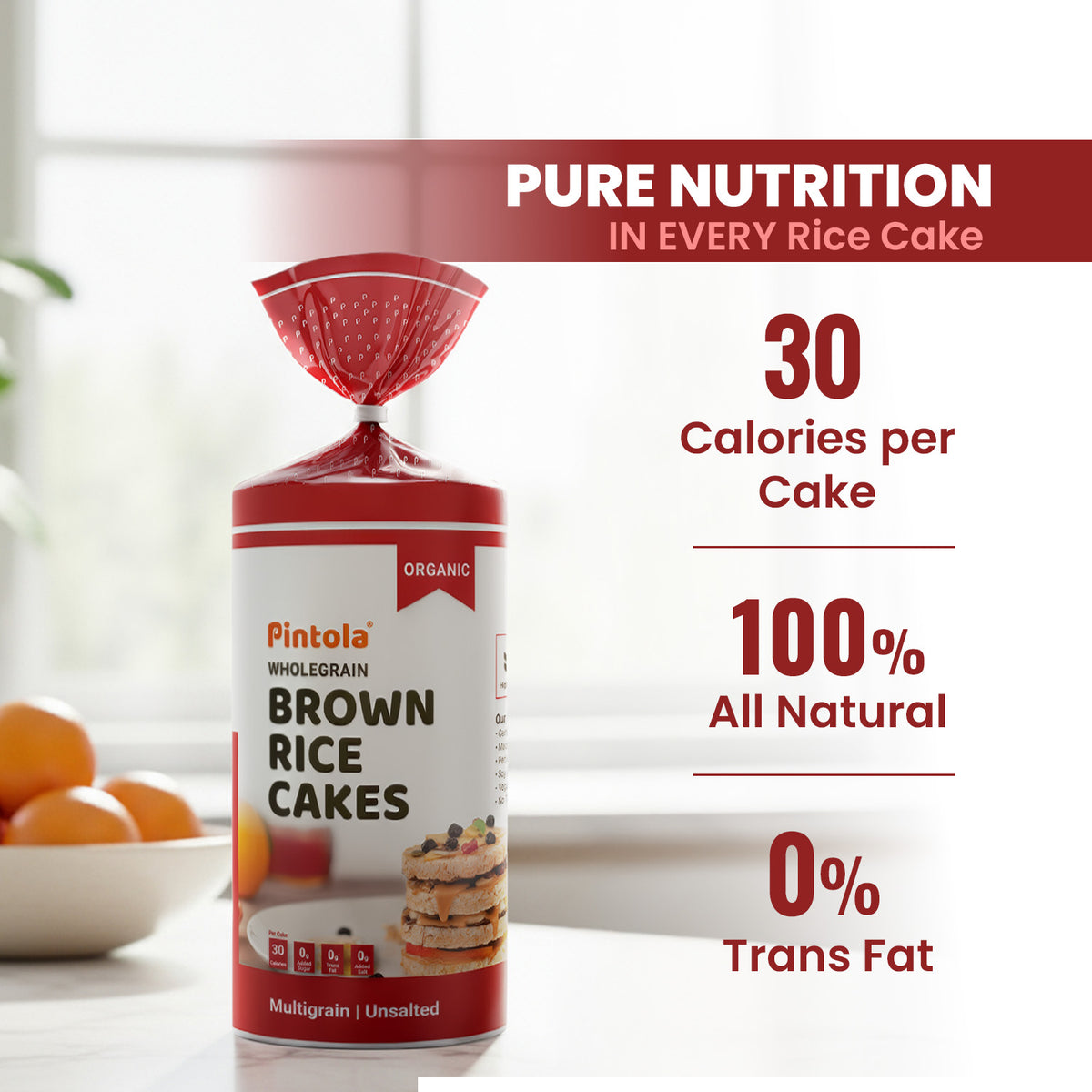 PINTOLA BROWN RICE CAKES PINTOLA BROWN RICE CAKES